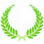 Illustrated Green Vector Wreath